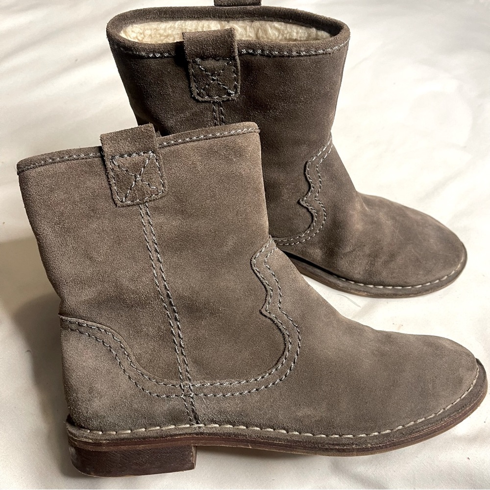 Clark’s brown toupee suede wool lam Sherpa lined boots